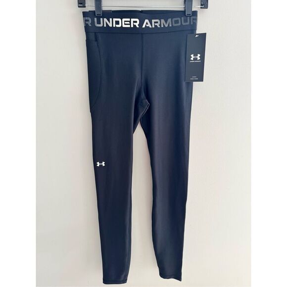 Under Armour Heatgear Compression High Rise Leggings Full Length Small - Picture 2 of 8